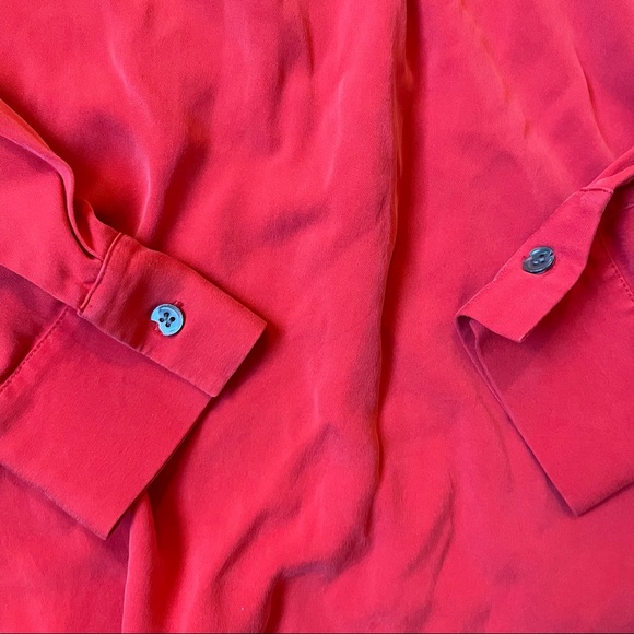 Theory the Wildey Silk blouse size petite/TP extra small - Picture 4 of 7